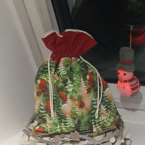 Sac cadeau de noël