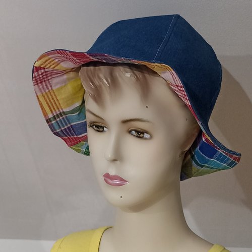 Bob réversible souple pour femmes, ados