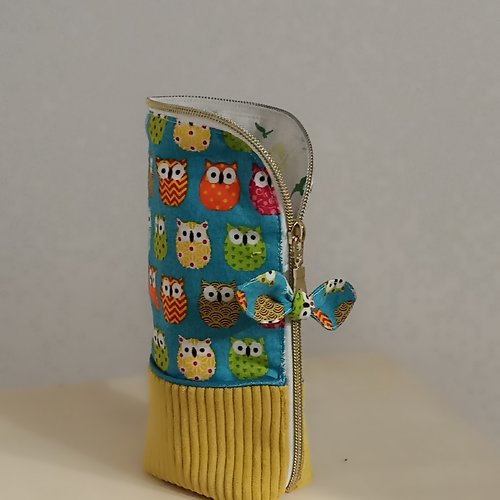 Trousse  pot à crayon, trousse pour maîtresse, trousse d'école ou maquillage