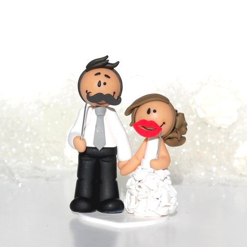 Sophia - photobooth [figurine de mariage . cake topper]