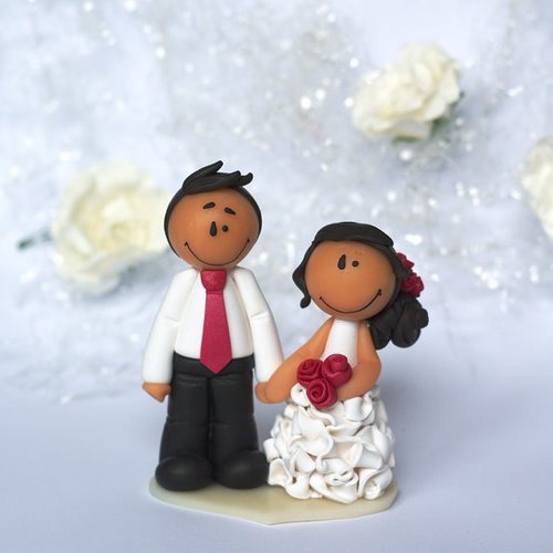 Natalia [figurine de mariage . cake topper]