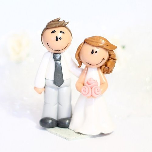 Anna [figurine de mariage . cake topper]