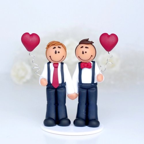 Michael [figurine de mariage . cake topper]