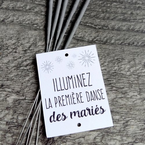 Etiquettes pour scintillants illuminez la première danse des mariés