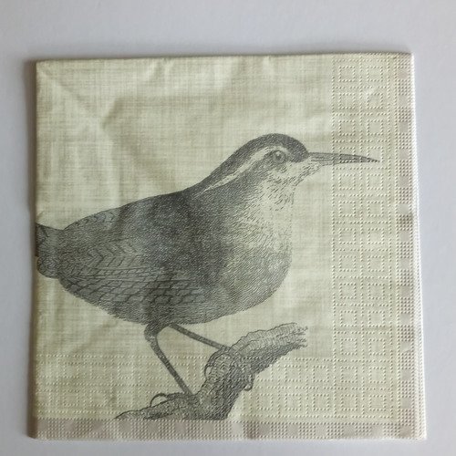Serviettes en papier thème "oiseau"
