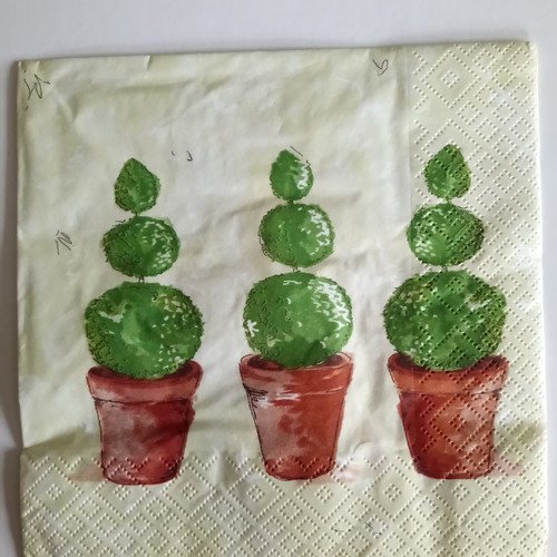 Serviettes en papier thème jardin "le potager"