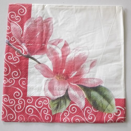Serviettes en papier "les magnolias"