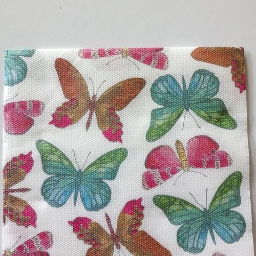 Serviettes en papier "les papillons".
