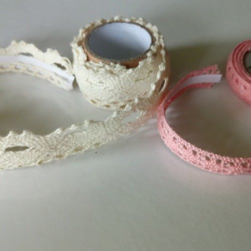 Masking-tape x2 de dentelle 100 cm 100% coton