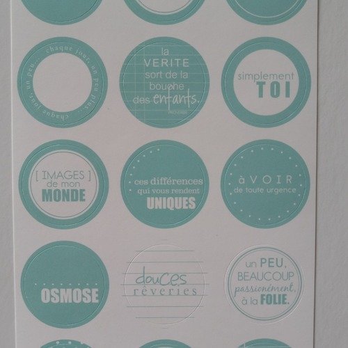 Stickers x15 ,embellissements,carterie,créations