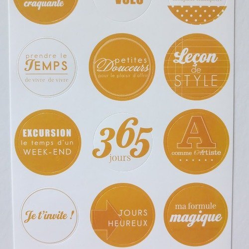Stickers x15 ,embellissements,carterie,créations