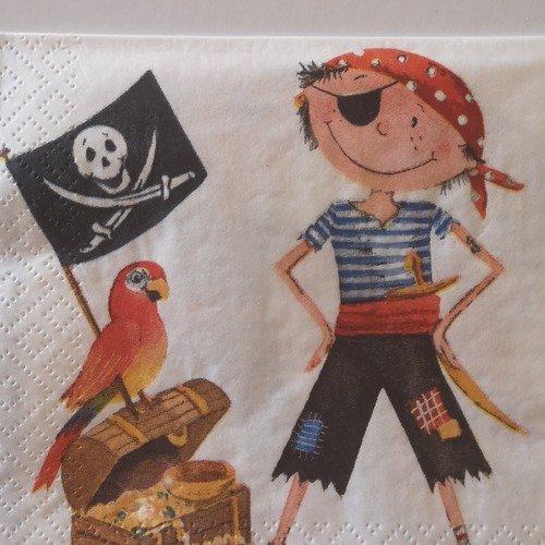 Serviettes en papier "pirate"