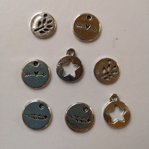 Breloques bijoux charms x8