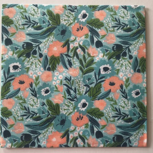 Vendu-coupon tissu 50 /50 cm motifs fleurs
