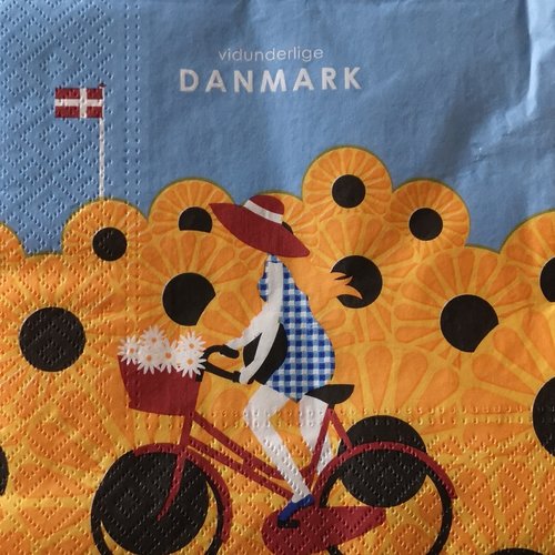 Serviettes en papier motifs pays danemark