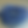 50 cm de cordon de cuir rond de diamètre 2 mm couleur bleu profond 