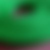 20 cm de cordon polyuréthane collé en 1ère couche, 11 x 5 mm, motif peau de serpent vert turquoise vif 