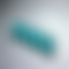 Lot de 20 perles de verre cristal à facettes 8 x 6 mm, forme rondelle, couleur bleu canard