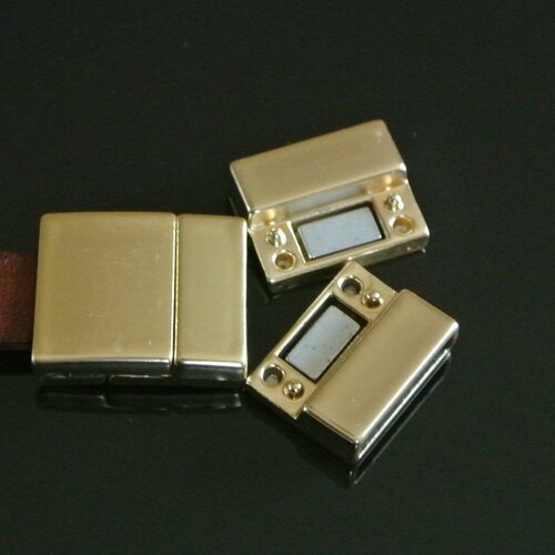 Fermoir Magnétique Métal Bronze, Aimant Puissant, Forme Cloche, 2 Anneaux D'accroche 2 Mm, 11 X 6 Mm, Métal Couleur Bronze - Un Grand Marché - Foto 9