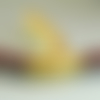 Lot de 4 bélières dorées forme tube courbe 25 x 6,4 mm, trou 6,2 mm pour cordon rond 6 mm, en métal cuivre doré