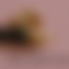 Lot de 4 embouts en laiton doré, embouts cloches pour cordon 5 mm, 12 x 7 mm, trou 5,5 mm, trou d'accroche :
