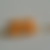 Lot de 30 perles 6 mm en verre à facettes en forme de rondelle, 6 x 4 mm, de couleur jaune-orangé opaque, qualité aaa