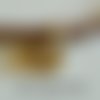 Lot de 10 perles passantes dorées rondelle, 8 x 4 mm, trou rond : 4,2 mm pour cordon 4 mm 