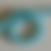 10 perles à facettes en pierre fine forme rondelle, 5 x 8 mm, aigue-marine brésilienne bleue