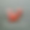 10 petites perles rondelles, 6 x 4 mm, en verre à facettes rouge orange irisé