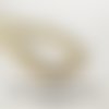 50 perles intermédiaires, rondelles plates light gold mat en forme de disque 8 x 1 mm
