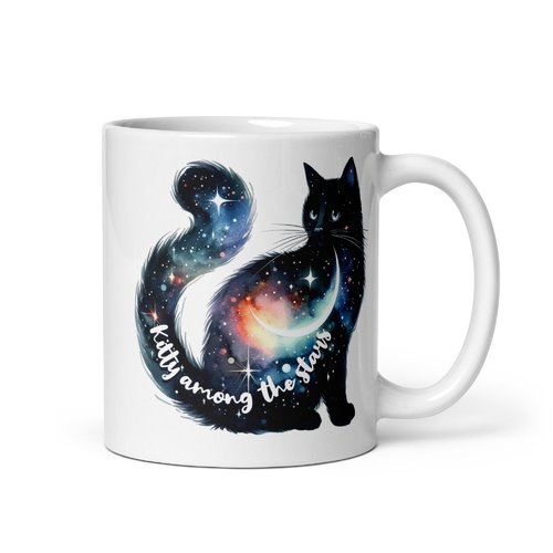 Tasse chat cosmique en céramique