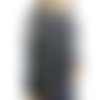 Pull tunique femme gris à manches courtes au crochet, pull tricot gris en lainage /puc12