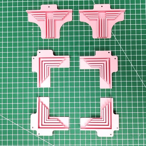 Guide d'angles pour la fabrication de boîte en carton - lot de 6 pièces