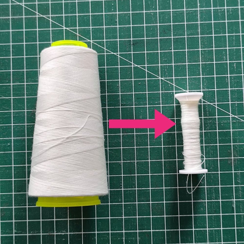 Lot de bobines pour fil à coudre vides - blanc