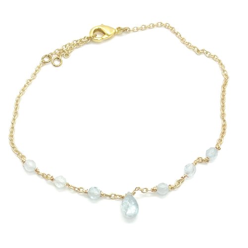 Bracelet aigue-marine