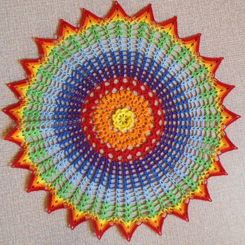 Napperon crochet "ibaia"