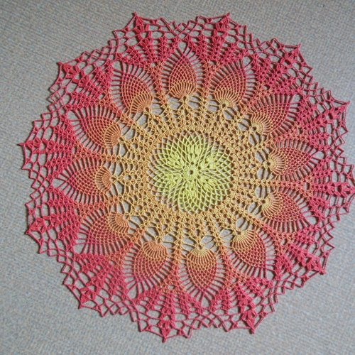 Napperon crochet "florestine"