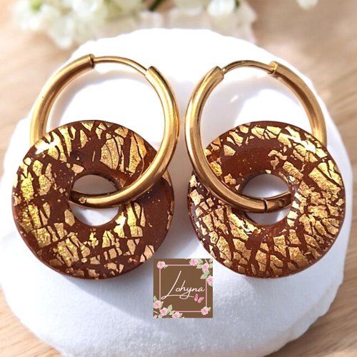 Boucles d'oreilles créoles interchangeables "tina"
