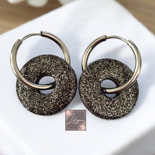 Boucles d'oreilles créoles interchangeables "ava"
