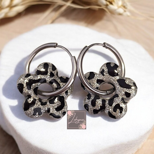 Boucles d'oreilles créoles interchangeables "lola"
