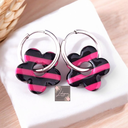 Boucles d'oreilles créoles interchangeables "joy"