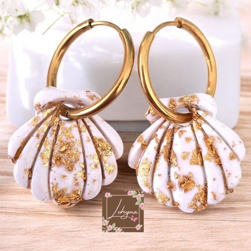 Boucles d'oreilles créoles interchangeables "noémie"