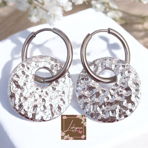Boucles d'oreilles créoles interchangeables "lyana"