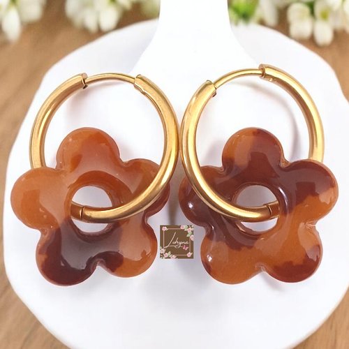 Boucles d'oreilles interchangeables "calista"