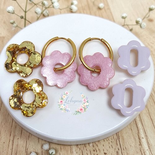 Box créoles interchangeables "éveil floral"