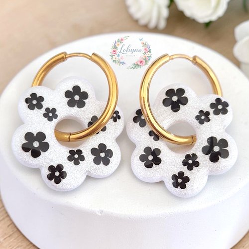 Boucles d'oreilles créoles interchangeables "bellina"