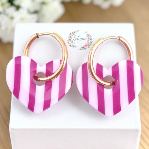 Boucles d'oreilles créoles interchangeables "bahia"