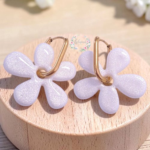 Boucles d'oreilles créoles interchangeables "perla"