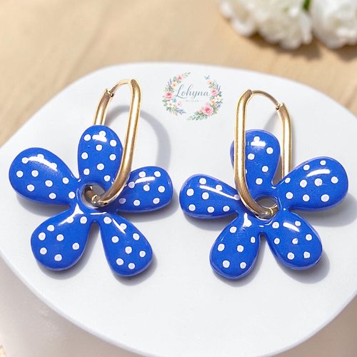 Boucles d'oreilles créoles interchangeables "suzette"