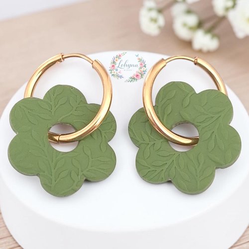 Boucles d'oreilles créoles interchangeables "tosca"
